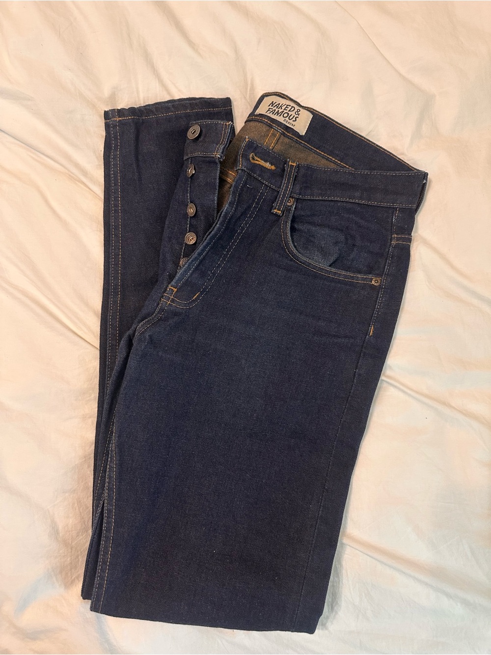 Naked & Famous Dirty Fade 14.5oz Japanese Selvedge Denim size 29